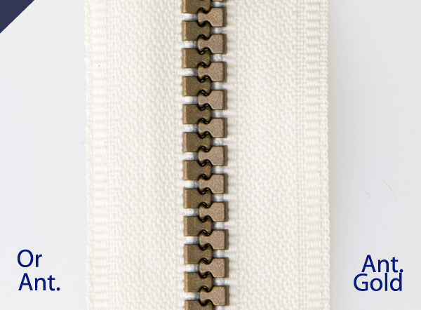 Fermeture à glissière en plastique